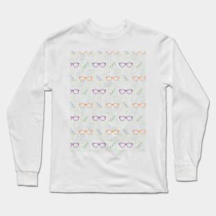 Glasses Pattern | 2 Colored Long Sleeve T-Shirt